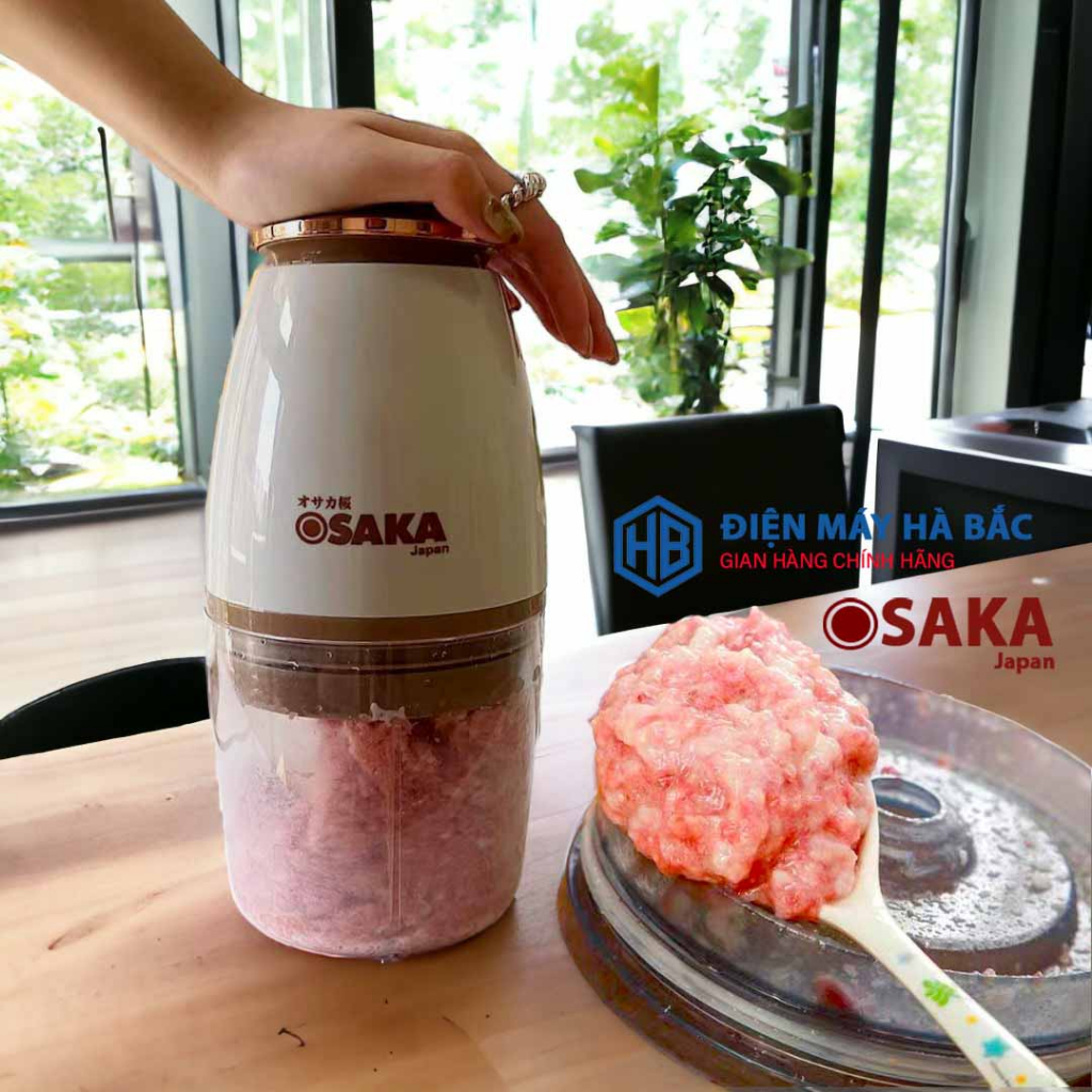 Máy xay thịt đa năng Osaka nắp đồng Xay thịt,xay đá,say sinh tố công suất 360W