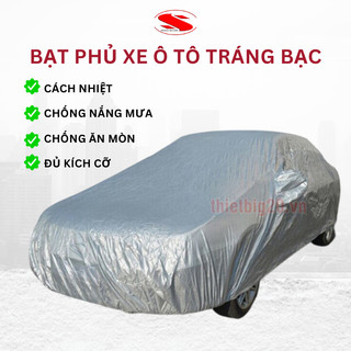 Bạt phủ xe ô tô cách nhiệt, ao trùm xe ô tô chống thấm nước chống ăn mòn xe 4-7 chỗ BPS