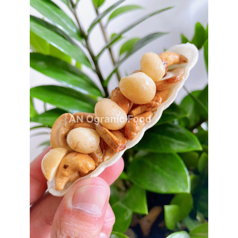 Bánh thuyền macca ăn kiêng hỗ trợ giảm cân không đường bánh hạt dinh dưỡng ngũ cốc bánh healthy chay AN Organic Food