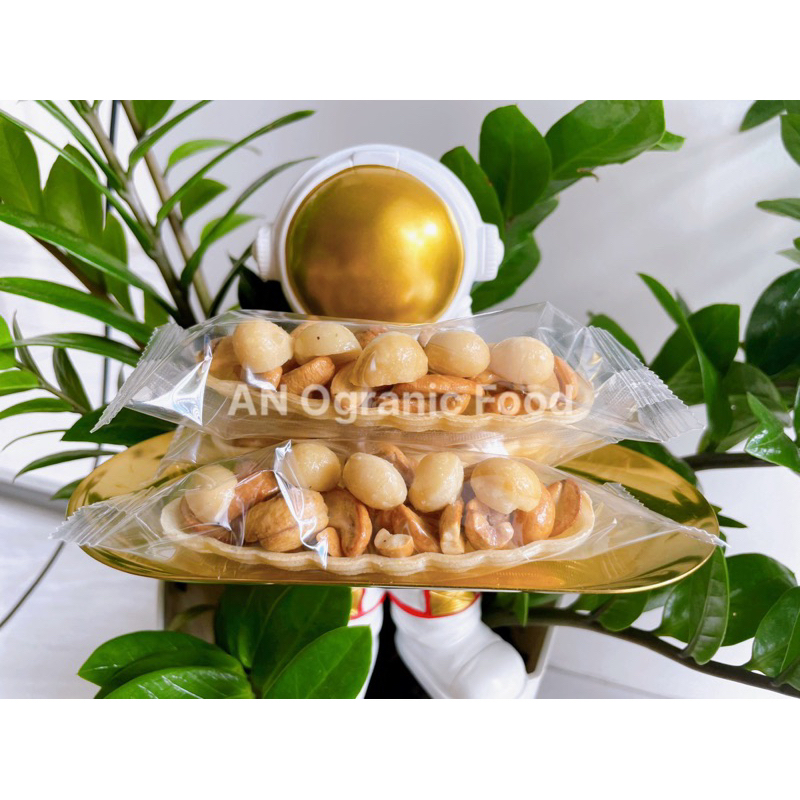 Bánh thuyền macca ăn kiêng hỗ trợ giảm cân không đường bánh hạt dinh dưỡng ngũ cốc bánh healthy chay AN Organic Food