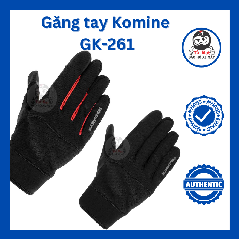 Găng tay đi mô tô xe máy Komine chính hãng GK-261