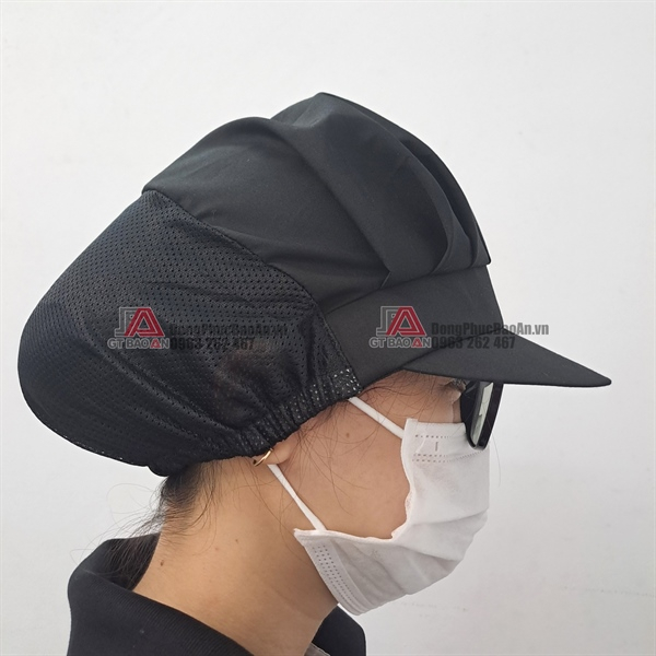 Nón Lưới Trùm Tóc Màu Đen Dùng Cho Cấp Dưỡng, Phụ bếp, Căn Tin Trường Học Cấp 1,2,3