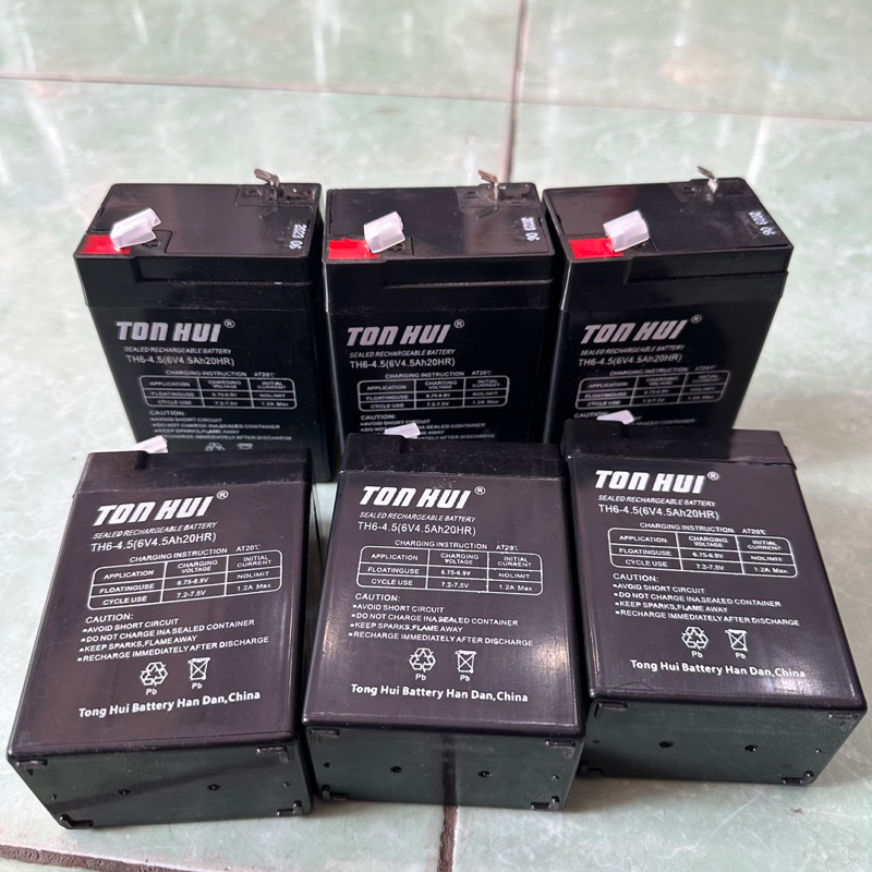 Ắc Quy Khô 6V-4.5Ah Thay Thế Cho Quạt,Xe-oto Điện-Loa