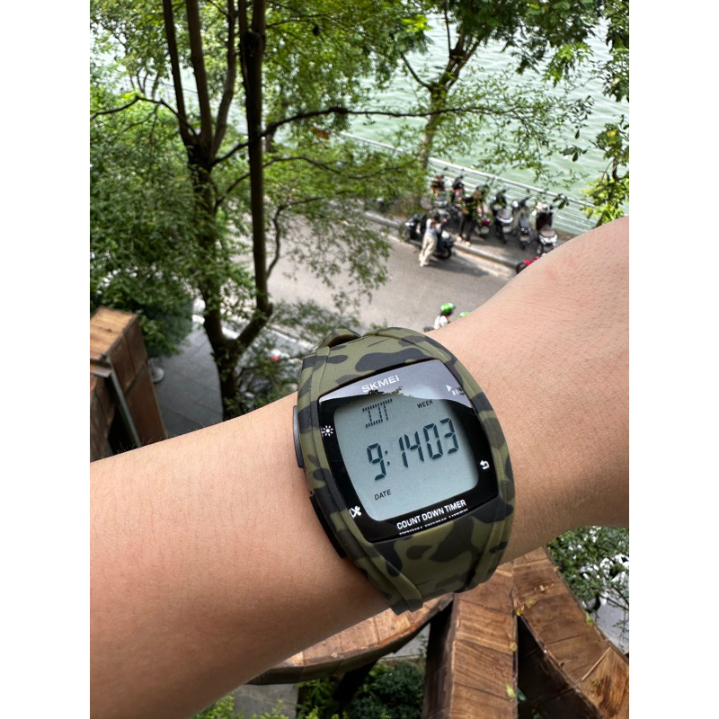 Đồng Hồ Nam Nữ dây Silicol SKMEI có lịch ngày tháng, đồng hồ kim loại nam dằn di quân đội, đồng hồ thời trang nam vip