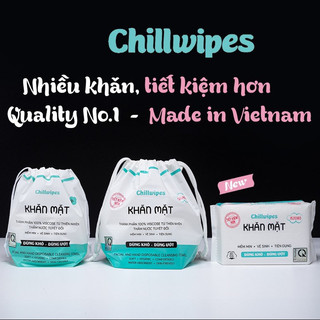 Khăn mặt khô Chillwipes cuộn 80 miếng
