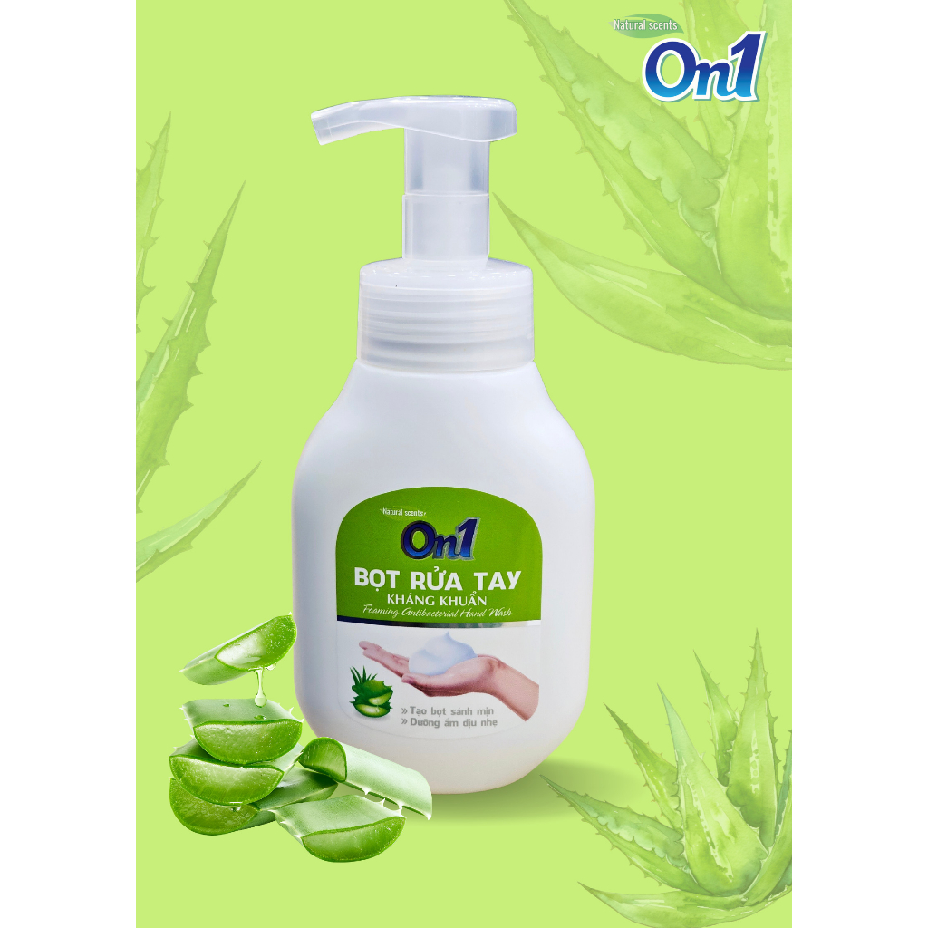 Bọt rửa tay On1 tinh chất nha đam dịu nhẹ, dưỡng ẩm không hại da tay Z0701 250ml