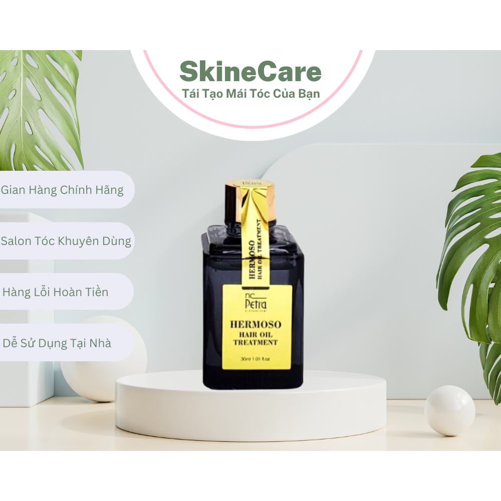 Tinh dầu dưỡng tóc cao cấp, serum phục hồi tóc hư tổn khô xơ, tinh chất cho tóc uốn nhuộm Petra Hermoso Hair Oil 30ml