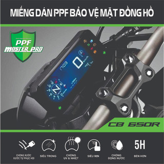 Miếng dán ppf bảo vệ mặt đồng hồ xe honda cb 650 r| chất liệu film ppf...