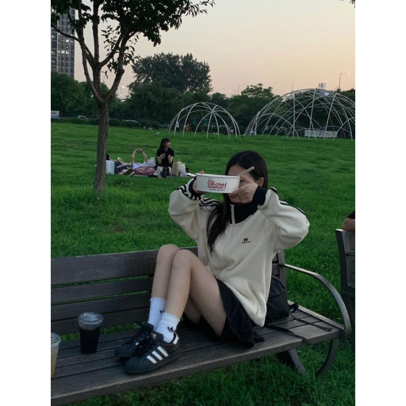 Áo khoác FY vintage màu sữa