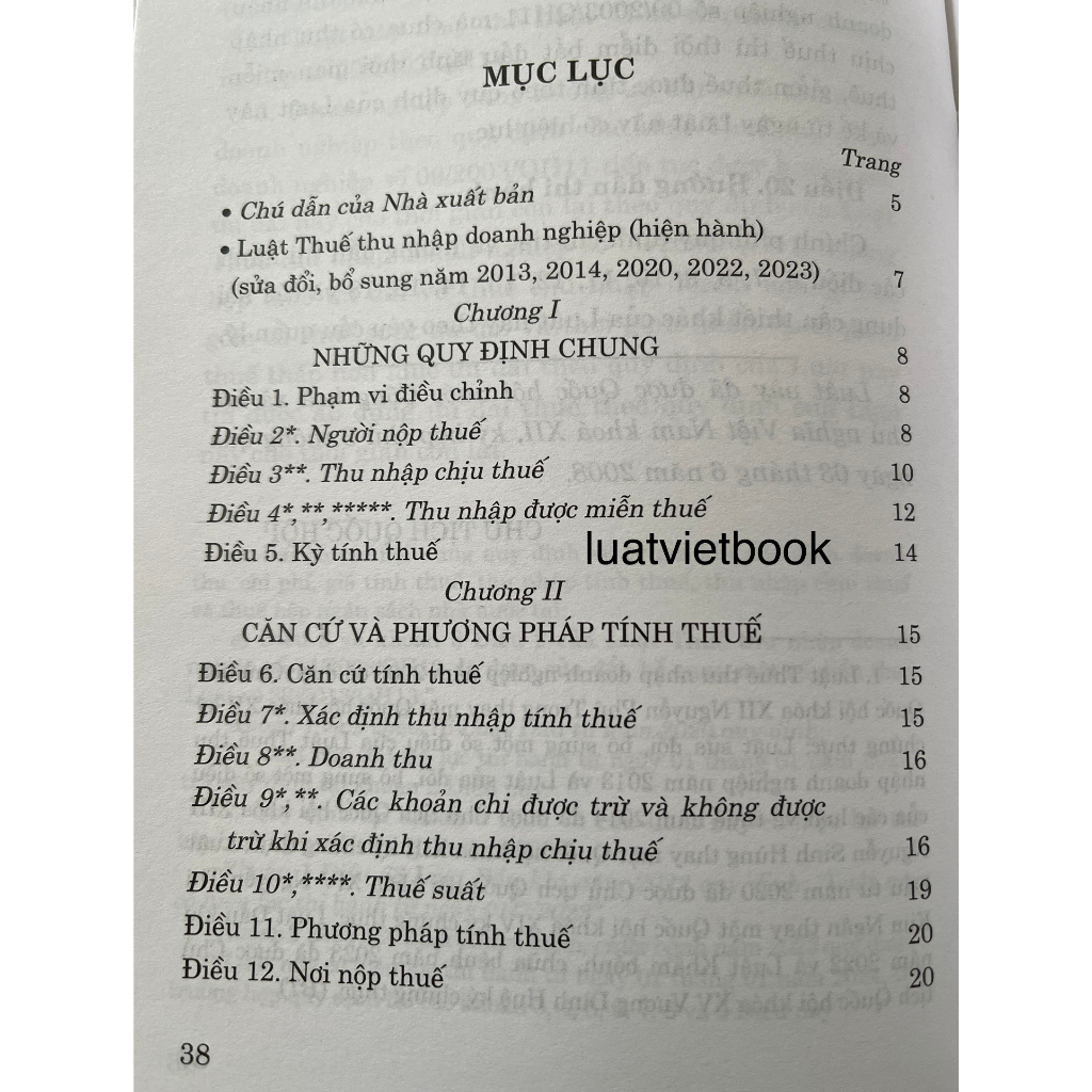 Sách-Luật Thuế Thu Nhập Doanh Nghiệp