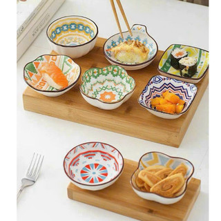Set 6 chén đựng nước chấm- bát gia vị hoạ tiết siêu xinh
