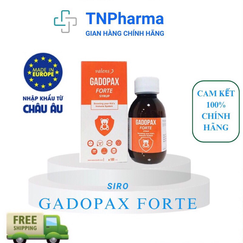 GADOPAX FORTE SYRUP - nhập khẩu Châu Âu - Beaglucans hàm lượng cao, tăng sức đề kháng vượt trội