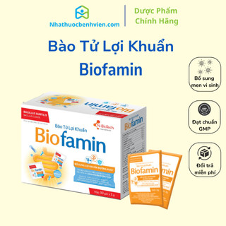 Bào tử lợi khuẩn Biofamin bổ sung lợi khuẩn đường ruột, hỗ trợ rối loạn tiêu hóa, cân bằng lợi khuẩn