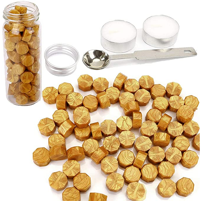 200 viên sáp đóng dấu niêm phong nhiều màu đặc biệt dùng trang trí thiệp cưới bì thư wax seal