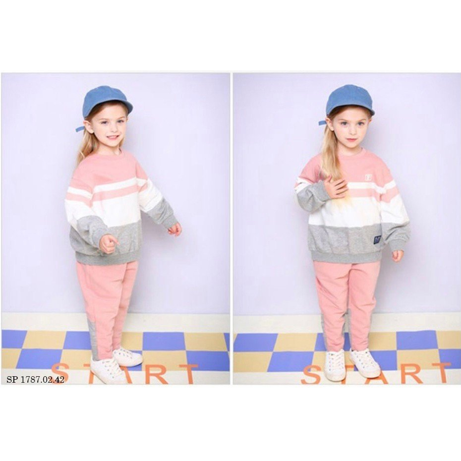 Bộ nỉ da cá thể thao cho bé BJE024