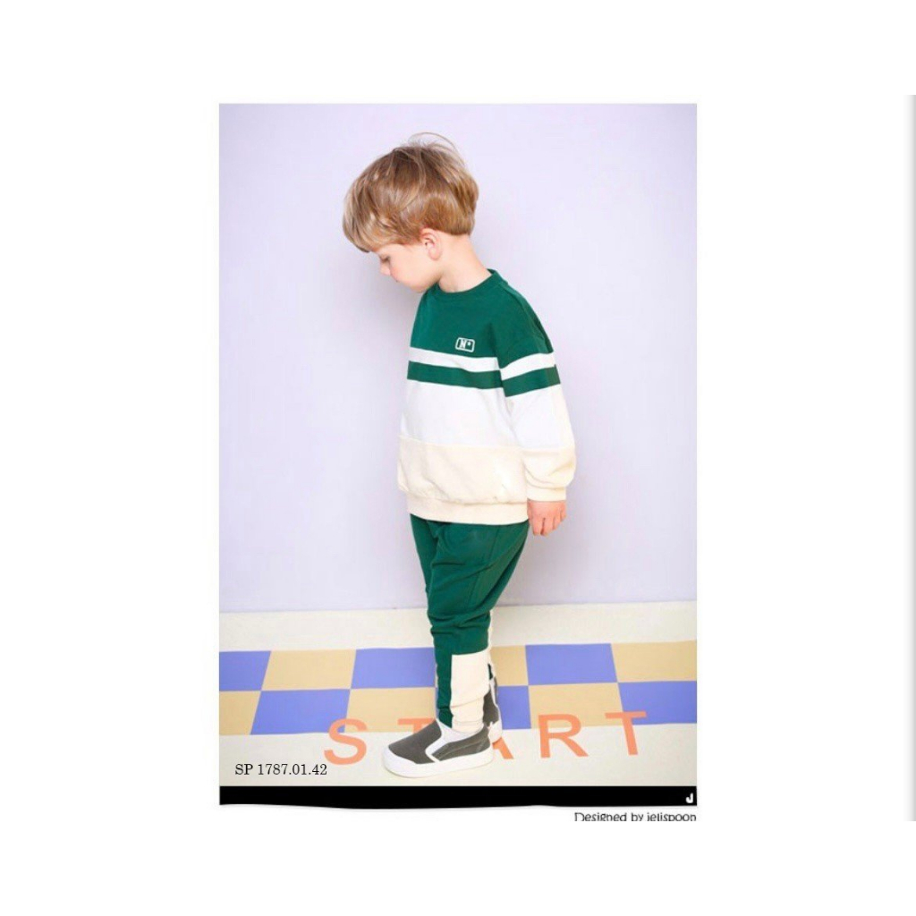 Bộ nỉ da cá thể thao cho bé BJE024