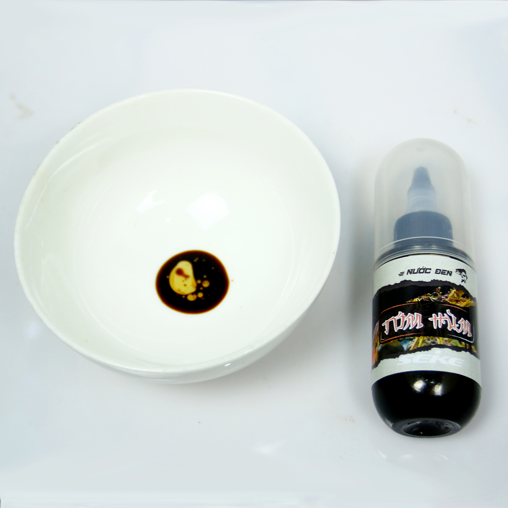 Tinh mùi câu cá Nước Tôm Hùm đen chai 80ml dùng cho câu đài, câu tay, chuyên câu cá rô phi, chép, trắm, diết