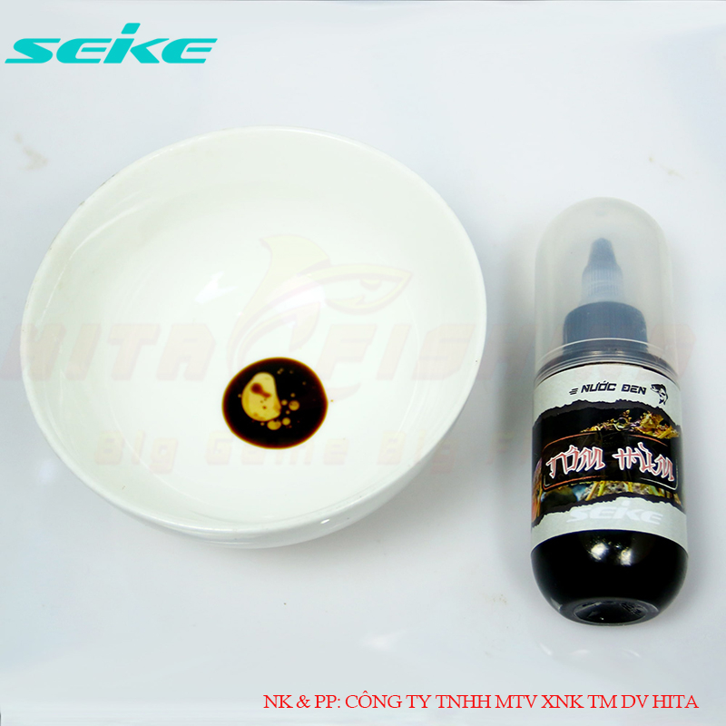Tinh mùi câu cá Nước Tôm Hùm đen chai 80ml dùng cho câu đài, câu tay, chuyên câu cá rô phi, chép, trắm, diết