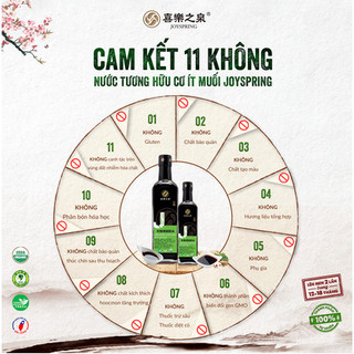 Nước tương hữu cơ ít muối JoySpring