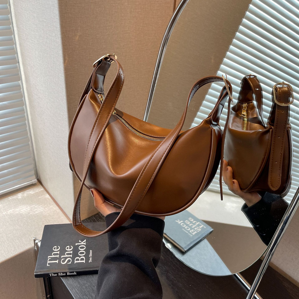 Túi xách nữ túi kẹp nách da PU mềm đơn giản bags CATTIE C041