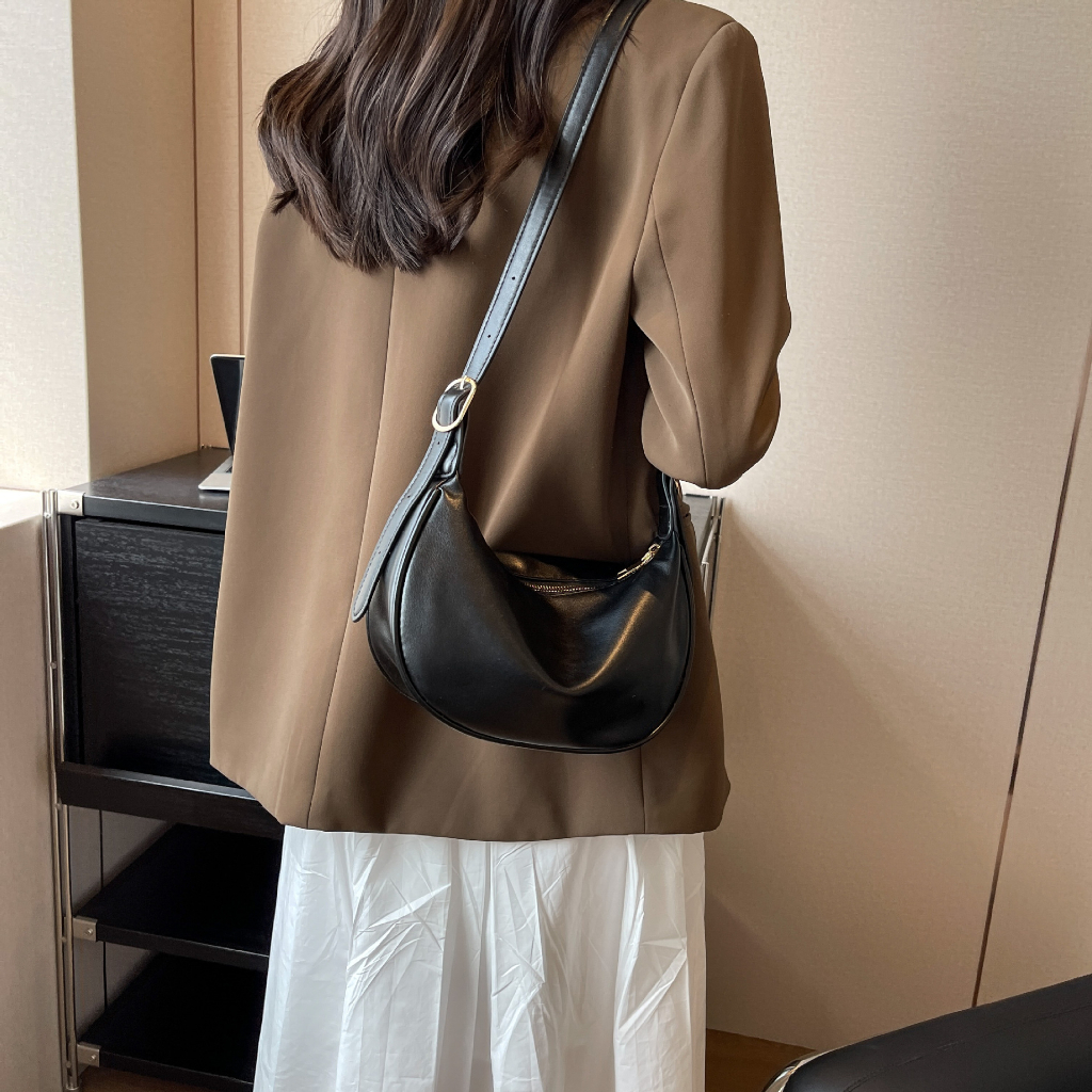 Túi xách nữ túi kẹp nách da PU mềm đơn giản bags CATTIE C041