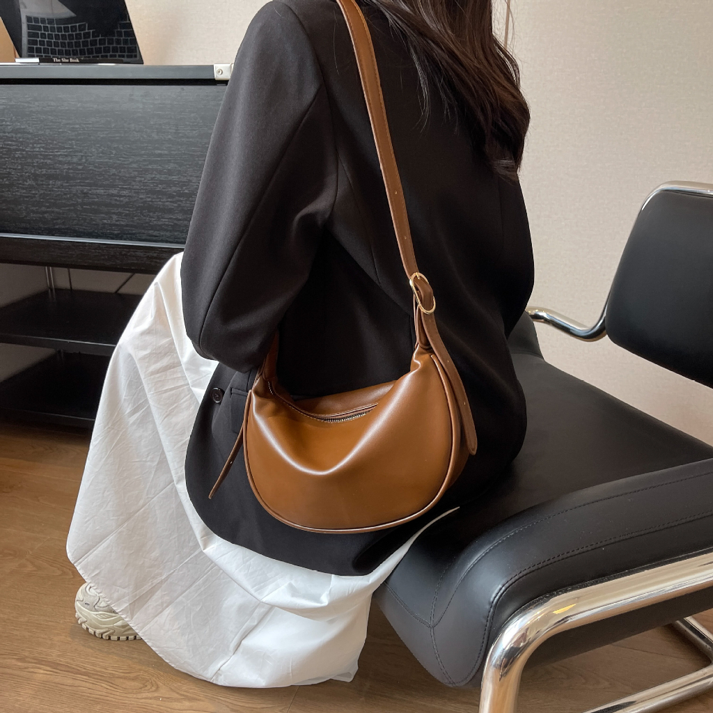 Túi xách nữ túi kẹp nách da PU mềm đơn giản bags CATTIE C041