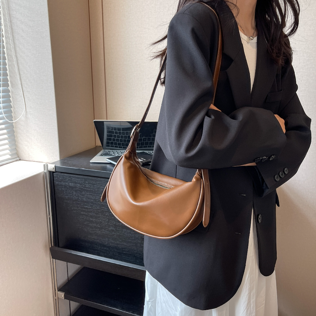 Túi xách nữ túi kẹp nách da PU mềm đơn giản bags CATTIE C041