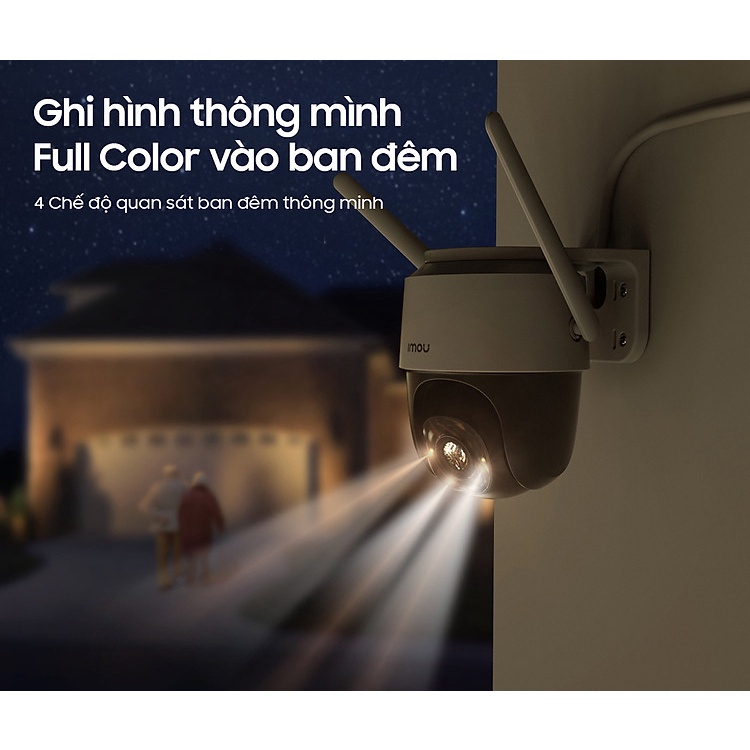 Camera Wifi Imou S21FTP 2MP Kết Nối Sim 4G quay 360 độ Còi Hú Báo Động, Đàm Thoại 2 Chiều và Có Màu Ban Đêm- BH 24 Tháng