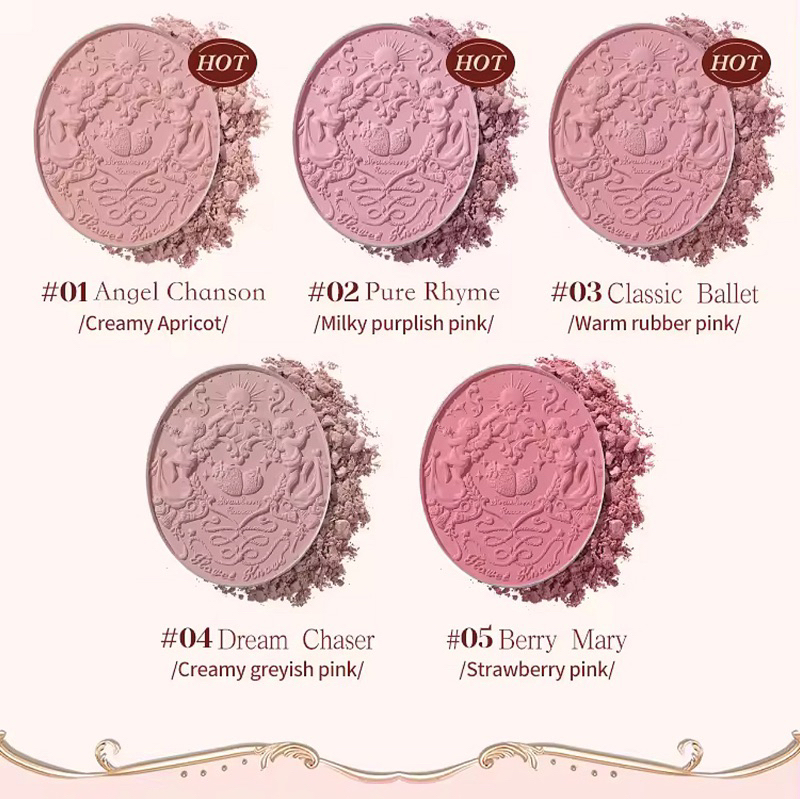 Phấn Má Hồng Flower Knows Dâu Tây Rococo Bánh Bèo