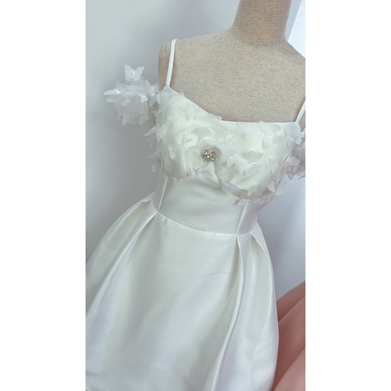 Đầm tapta nhũ xịn phối lưới bướm cao cấp