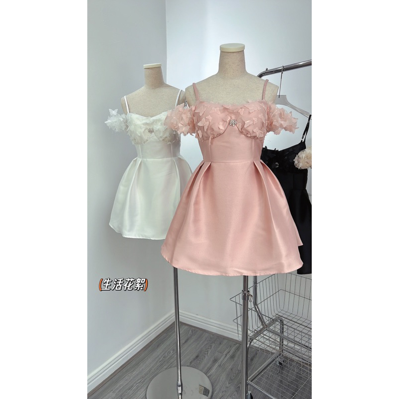 Đầm tapta nhũ xịn phối lưới bướm cao cấp