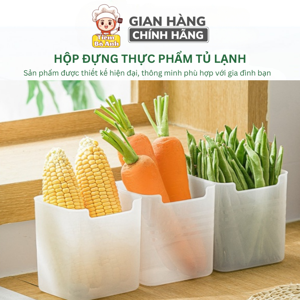 Hộp Nhựa Đựng Thực Phẩm Tủ Lạnh Ngăn Lắp Gọn Gàng, Chất Liệu Nhựa Pp An Toàn, Siêu Tiện Dụng Cho Gia Đình