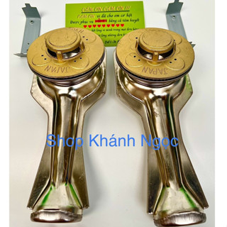 Điếu inox + Đầu Đốt chia lửa bếp gas Sen NHÔM - [LINH KIỆN] - ( Kèm Bass gắn + Vít) - LỬA XANH