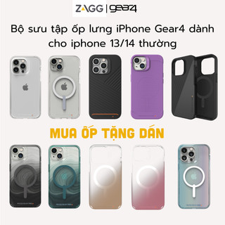 Ốp lưng ZAGG/GEAR4 dành cho iP 13/14 thường - công nghệ D30 - bảo vệ chống sốc tới 1,5m