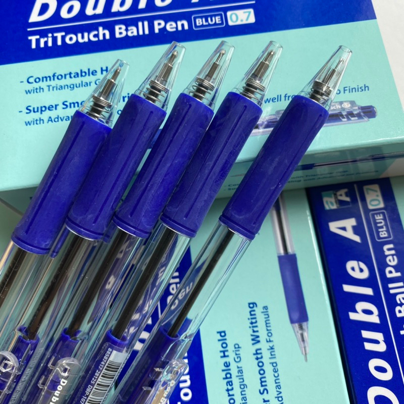 HỘP 12 CÂY Bút bi Double A Tritouch 0.7mm chính hãng Double A