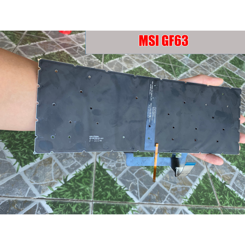 Phím lẻ Xương phím nút phím cho các dòng laptop  MSI GF63 GF63 8RC GF63 8RD GF63 8RD GF63 Thin 9SC GF63 Thin 10SC
