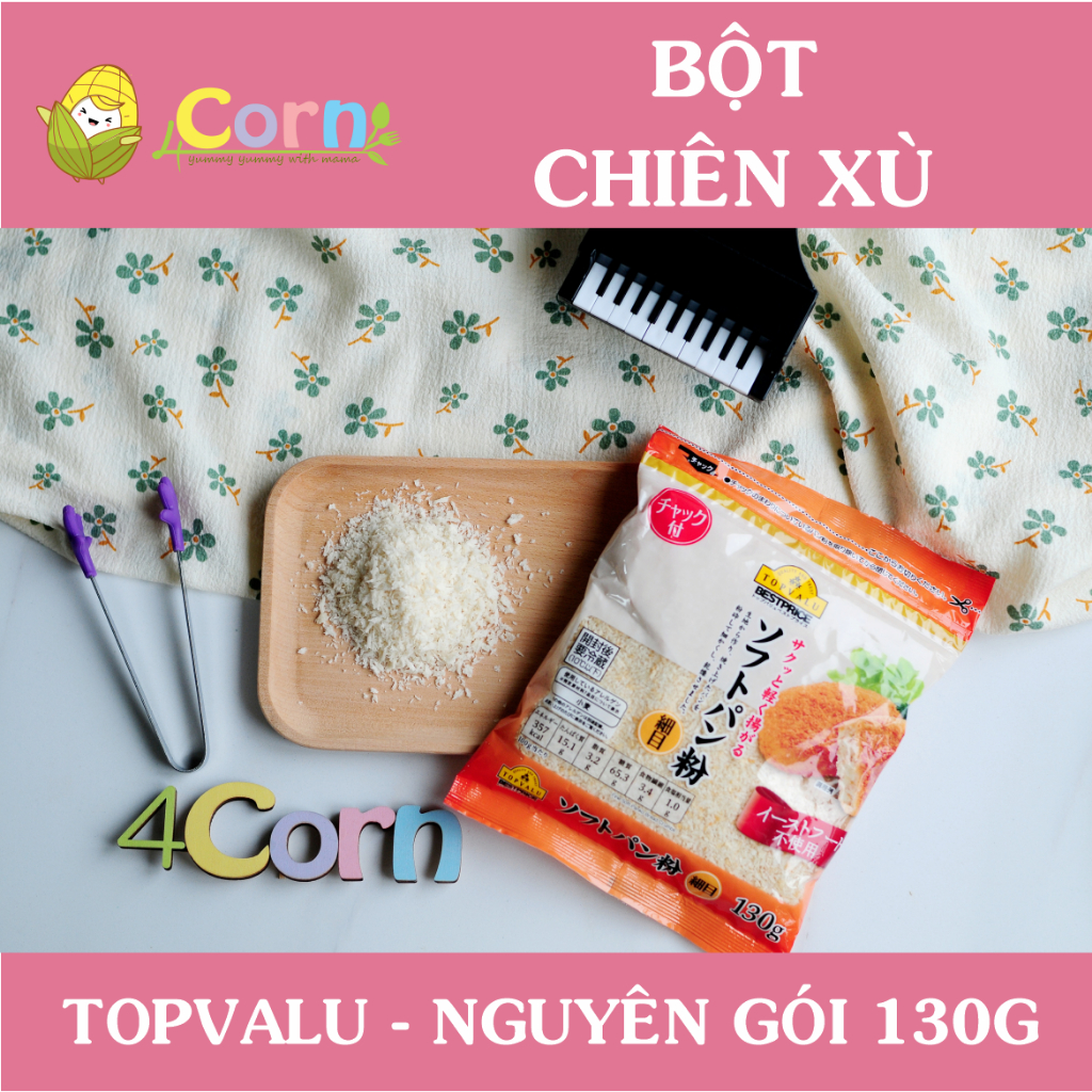 Bột chiên xù hữu cơ Italiano Ý và Topvalu Nhật - Cho bé 9m+