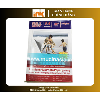GIẤY IN ẢNH CAO CẤP MINOLTA BÓNG 1 MẶT Khổ 13x18
