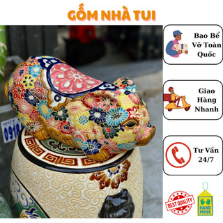 Heo bách hoa đại gốm sứ nam bộ gốm sứ thủ công decor trang trí