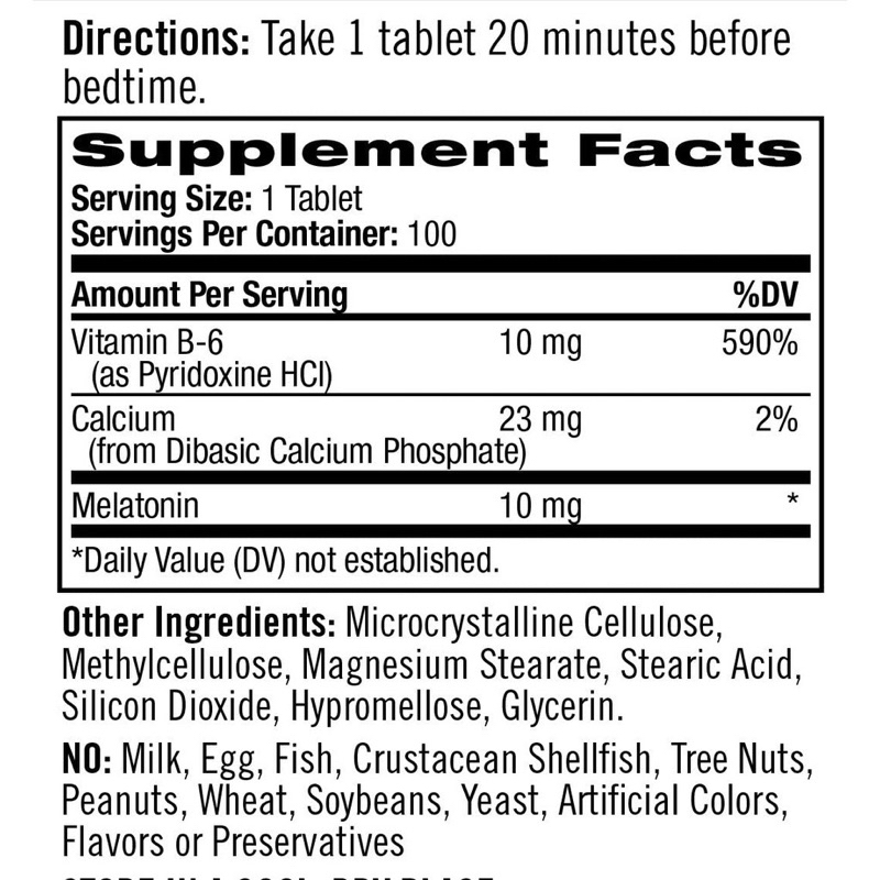 Viên uống hỗ trợ giấc ngủ Natrol Melatonin Advance Sleep 10mg 100 viên