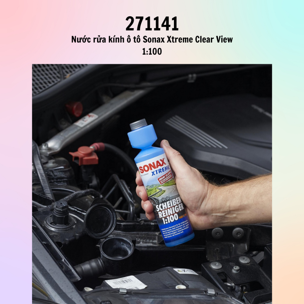 Nước đổ kính lái cao câp Sonax Xtreme Clear View 1:100 250ml 271141/371141 - Hàng chính hãng