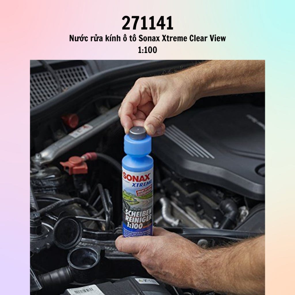Nước đổ kính lái cao câp Sonax Xtreme Clear View 1:100 250ml 271141/371141 - Hàng chính hãng