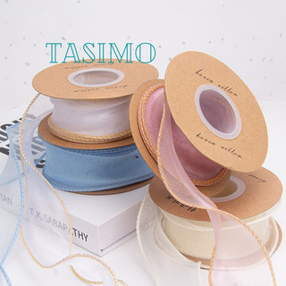 Cuộn ruy băng voan lụa 9m rộng 4cm màu pastel hàn quốc đẹp mê ruy băng đuôi cá gói quà bó hoa làm nơ trang trí bánh kem