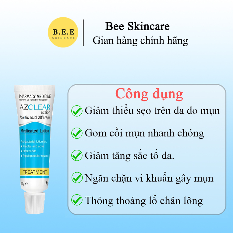 Sản phẩm Gel SKINOREN- ACID AZELAIC 20% & 15%