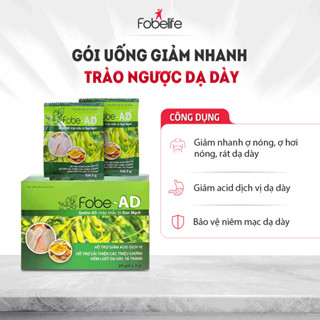 Gói Cốm Fobe AD Giải Quyết Triệu Chứng Trào Ngược Ợ Nóng, Ợ Chua, Đầy Bụng, Khó Tiêu Fobe - hộp 20 gói