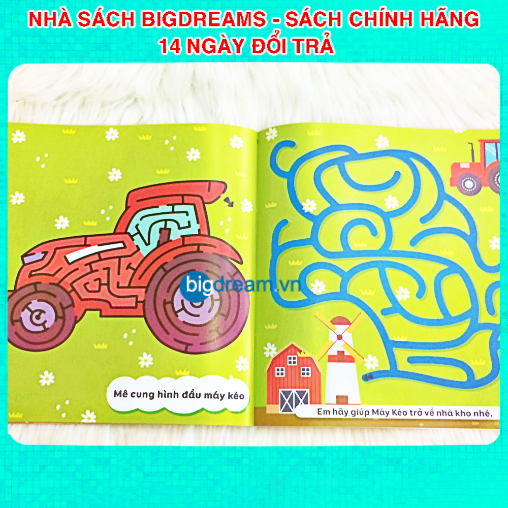 Sách - Mê Cung Thông Minh - Rèn Khả Năng Tập Trung Cho Trẻ 4-10 tuổi - Sách thiếu nhi quyển lẻ