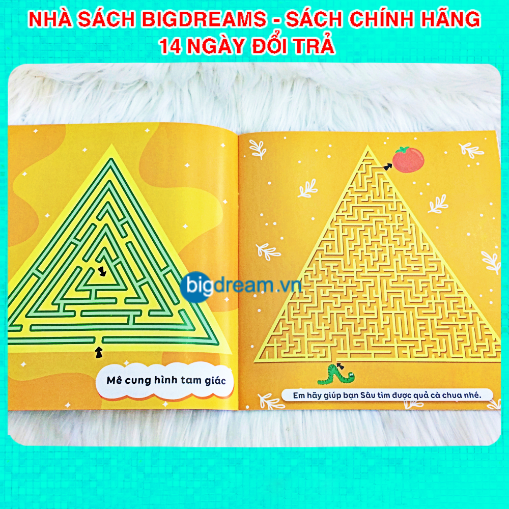 Sách - Mê Cung Thông Minh - Rèn Khả Năng Tập Trung Cho Trẻ 4-10 tuổi - Sách thiếu nhi quyển lẻ