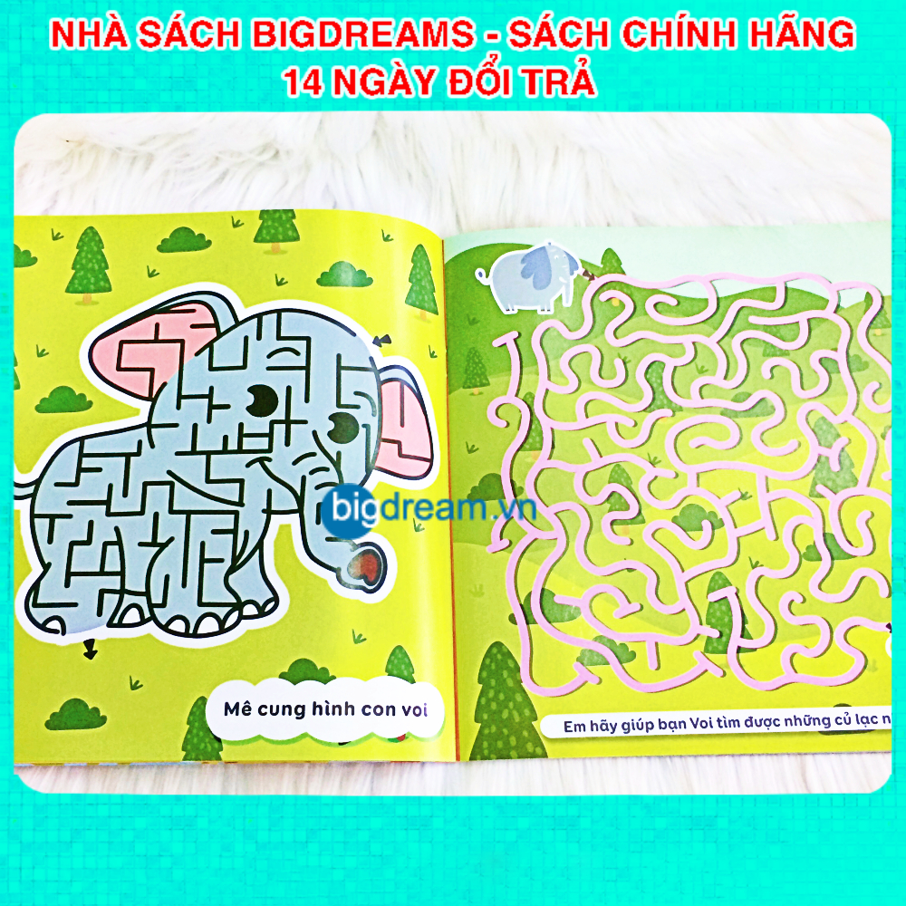 Sách - Mê Cung Thông Minh - Rèn Khả Năng Tập Trung Cho Trẻ 4-10 tuổi - Sách thiếu nhi quyển lẻ