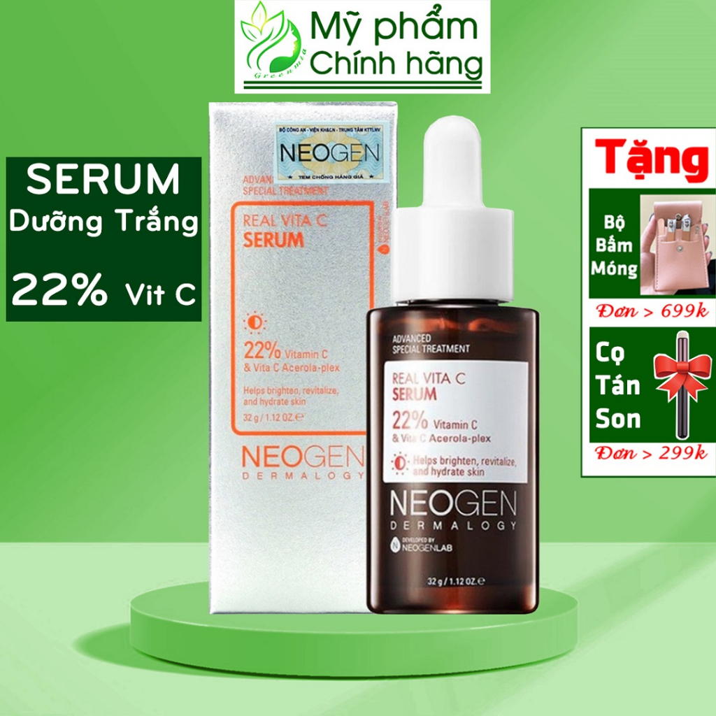 Serum Vitamin C 22% NEOGEN Tinh Chất NEOGEN DERMALOGY REAL VITA C SERUM [NHẬP KHẨU CHÍNH HÃNG]