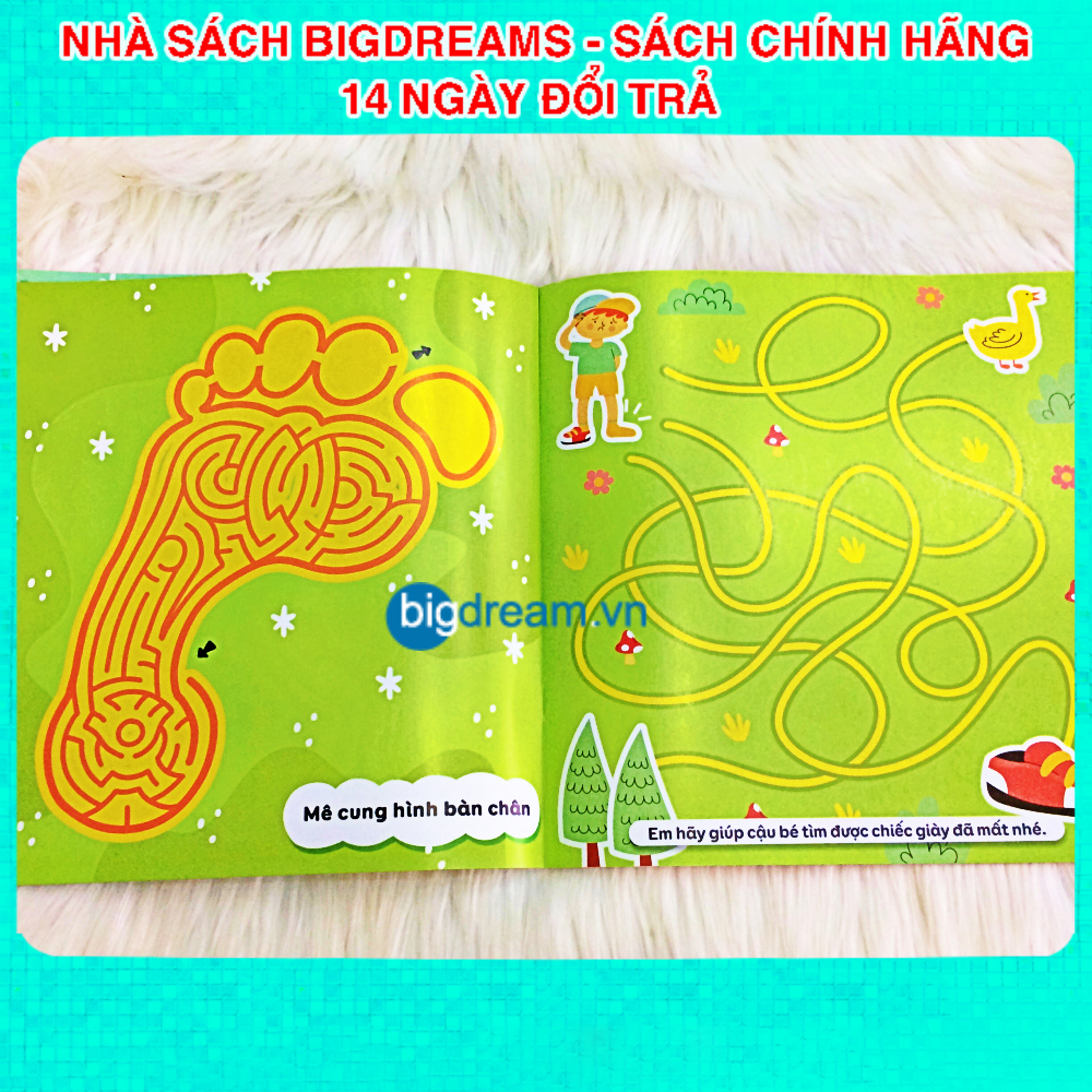 Sách - Mê Cung Thông Minh - Rèn Khả Năng Tập Trung Cho Trẻ 4-10 tuổi - Sách thiếu nhi quyển lẻ
